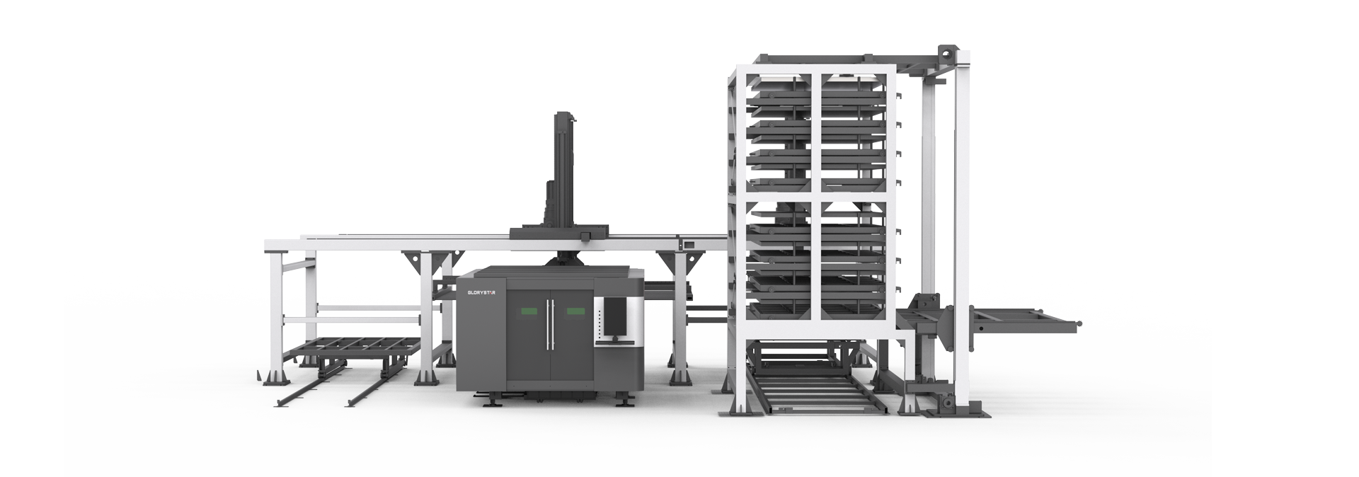 力星激光板材自動(dòng)上下料庫(kù)系統(tǒng)-無(wú)人化、全自動(dòng)加工生產(chǎn)